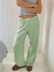 Cotton Pocket Straight Pant