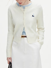 Embroidered Casual Knit Autumn Cardigan