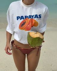 Food Graphic Grunge Oversized T-shirt