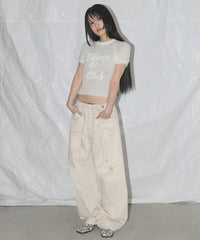 Washed Wings Baggy Denim Pant
