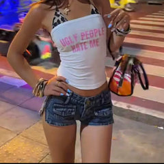 Beige Pleated Balloon Short