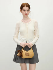 Thin Long Sleeve Knit Summer Cardigan