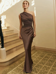 Satin Patchwork Sleeveless Club Bodycon Dress