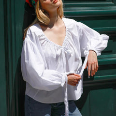 Solid Color Kawaii Babydoll Blouse