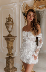 Strapless Beaded Appliques Vacation Dress