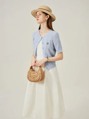 Summer Linen Casual Knit Cardigan