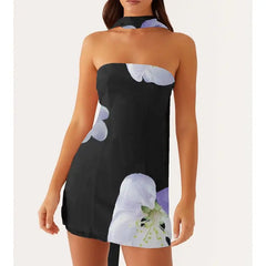 Floral Strapless Bodycon Vacation Dress