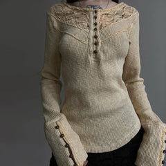 Sheer Loose Knit Top