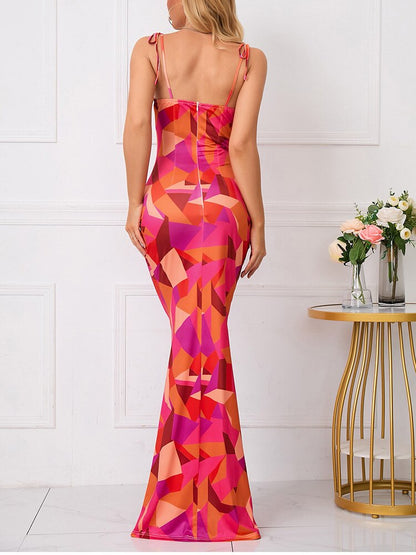 Amy Fashion - Sexy V-Neck Long Maxi Dress