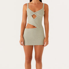 Sexy Y2K Cutout Spaghetti Bodycon Dress
