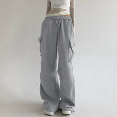 Solid Drawstring Cargo Pant