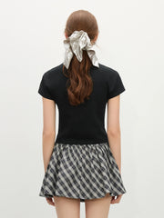 Sun-Resistant Slim Cropped T-shirt