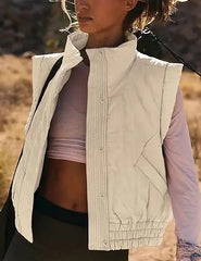 Zipper Suede Cropped Short Coat