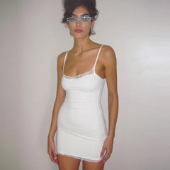 Slim Lace Sleeveless Sleepwear Mini Dress