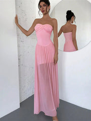 Ribbed Button Knit Bodycon Maxi Dress
