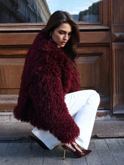 Oversize Faux Fox Fur Winter Coat