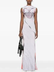 Animal Print O-neck Sheath Party Dress