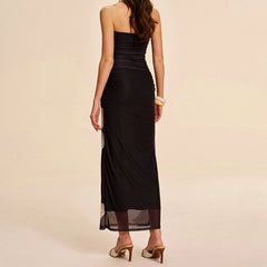 Strapless Floral Layered Bodycon Vacation Dress