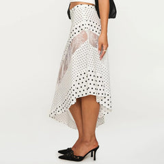 Zip Low Waist Floral Lace Skirt