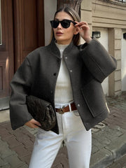 Loose Single Breasted Spring Coat