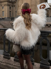 Short Fox Fur Imitation Warm Coat