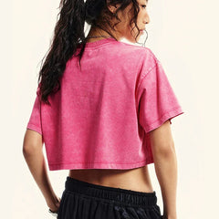 Bow Cherry Cartoon Cotton Slim T-shirt