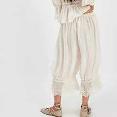 Lace Patchwork Lantern Pant