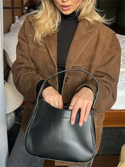 Solid Lapel Pocket Winter Coat