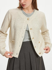 Round Neck Casual Knit Autumn Cardigan