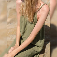 Spaghetti Strap Casual Loose Holiday Beach Boho Dress