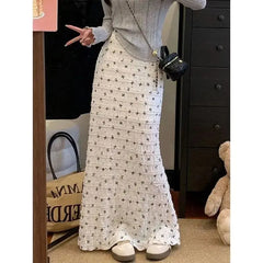 Floral High Waist Mermaid Skirt