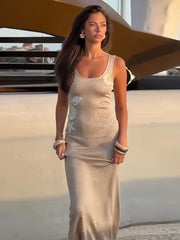 Embroidery Sequin Slip Knit Bodycon Dress