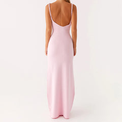 Cut Out Spaghetti Strap Maxi Bodycon Dress