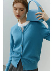 Casual Solid Knit Early Autumn Cardigan