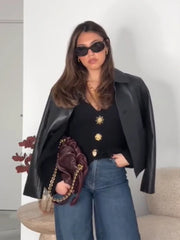 Elegant Loose Street V-neck Cardigan