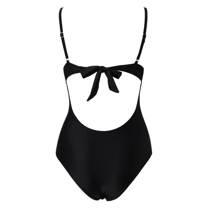 Amy Fashion - Sexy Mesh See-Through One-Piece Swimwear Bikini Sets