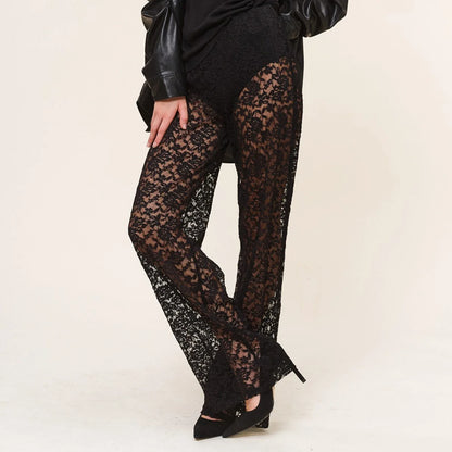 Sheer Pants Transparent Halloween Sexy Lace