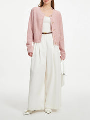 Round Neck Casual Knit Autumn Cardigan