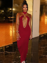 Halter Off Shoulder Beach Bodycon Dress