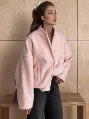 Patchwork Knit Cardigan Coat