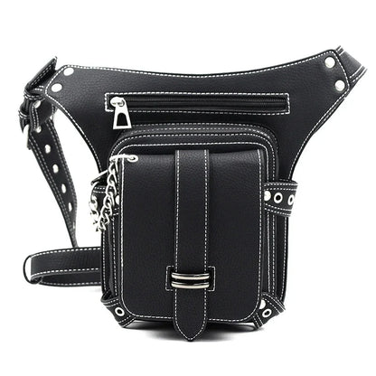 Belt Steampunk Bag Leg Motorcycle Rivet Waist Hip Fanny Multi Rock Chain Packs Waist