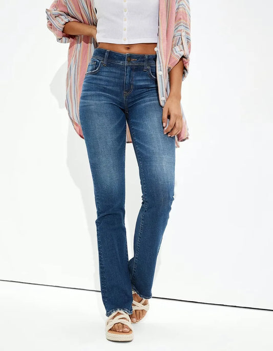 Amy Fashion - Vintage Flare Wide Leg High Waist Fashion Stretch Pocket Denim Jean