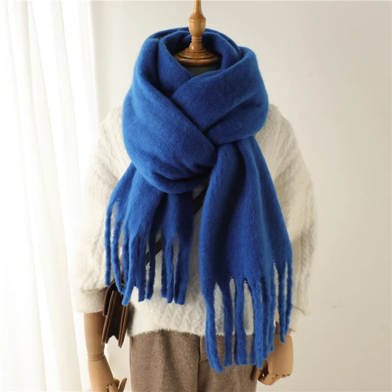 Cashmere Winter Pashmina Blanket Wrap - Thick and Soft Scarf