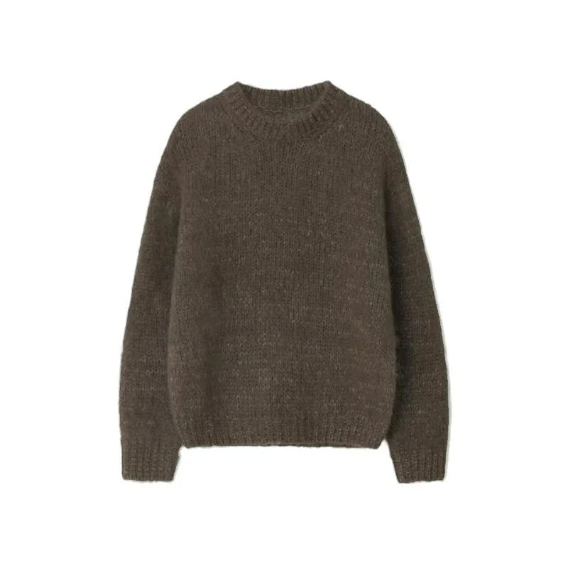 Women 24th Autumn Winter New Mohair Lazy Feeling Loose Wool Stylish Sweater