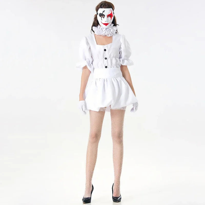 Costume Dress Halloween Women Terror Party Clown Adult Fancy