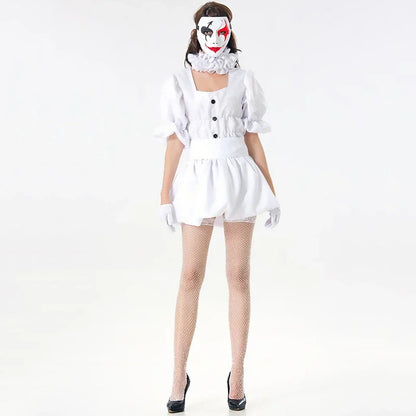 Costume Dress Halloween Women Terror Party Clown Adult Fancy