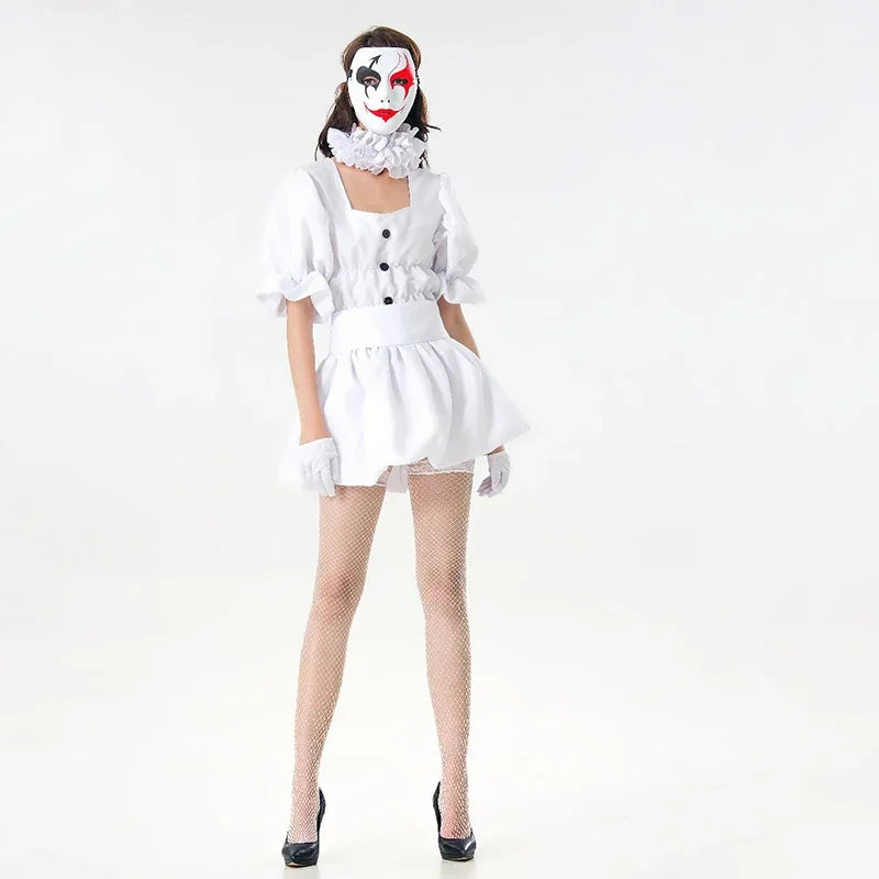 Costume Dress Halloween Women Terror Party Clown Adult Fancy