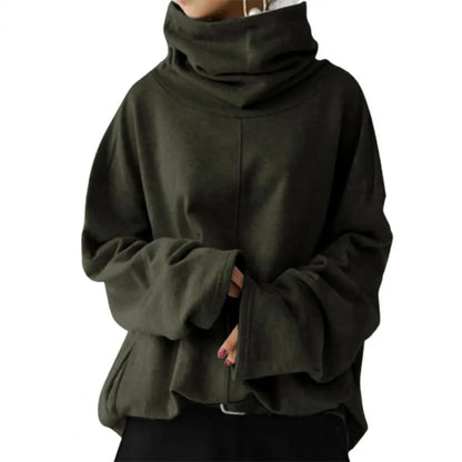 Loose Solid Color Cozy Casual Comfortable Trendy Chic Hoodies