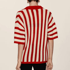 Office Rib V-Neck Knit Top
