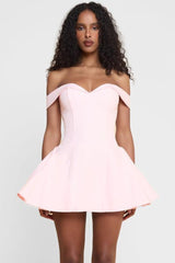 Strapless Off Shoulder Ruched Mini Party Dress